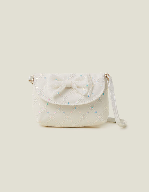 Girls Lace Bow Bag, , large