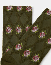 Rose Print Socks, , large