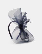 Mini Crin Fascinator, Blue (NAVY), large