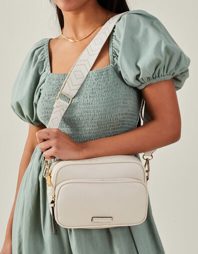 Dina Double Zip Cross-Body Bag, , large