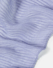 Lightweight Pleat Scarf, Blue (BLUE), large