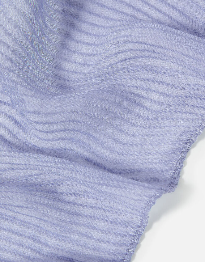 Lightweight Pleat Scarf, Blue (BLUE), large