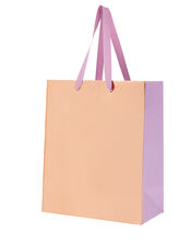 Medium Metallic Gift Bag with Bow, , large