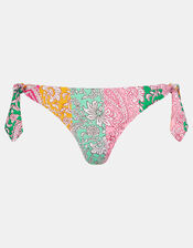 Paisley Print Tie Bikini Bottoms, Multi (BRIGHTS MULTI), large