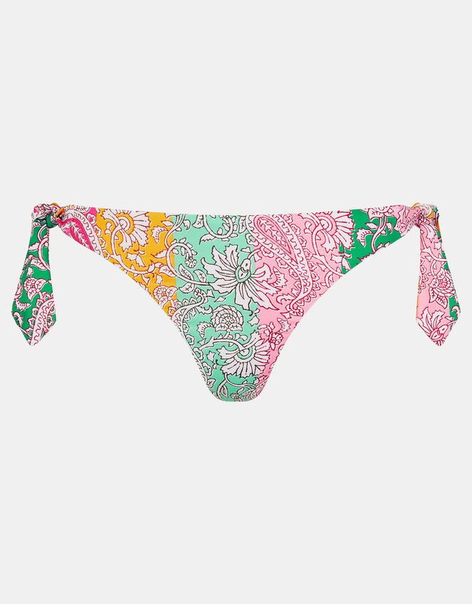 Paisley Print Tie Bikini Bottoms, Multi (BRIGHTS MULTI), large