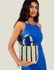 Stripe Cross-Body Bag, , large