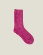 Cosy Fluffy Socks, Pink (PINK), large