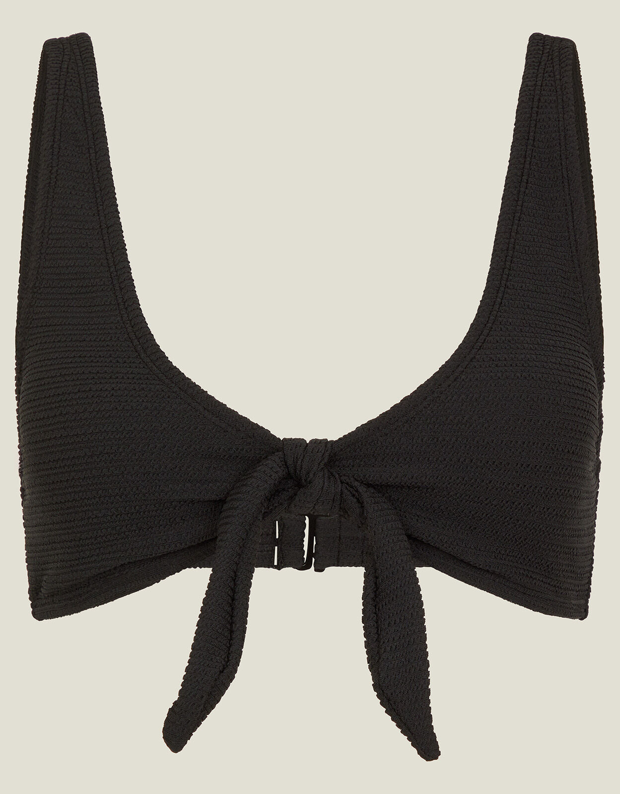 Bunny Tie Bikini Top Black Bikini tops Accessorize UK
