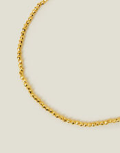 14ct Gold-Plated Bead Anklet, , large