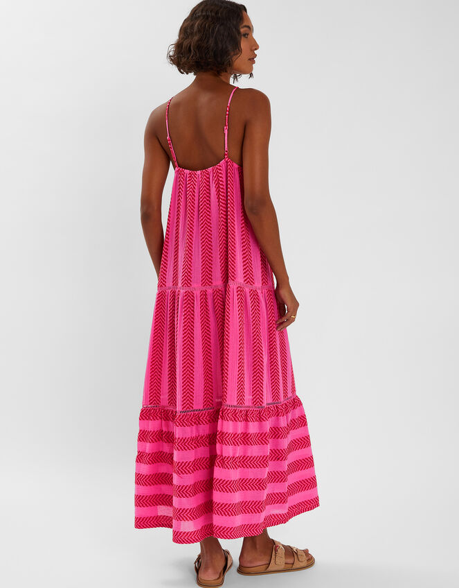 Sleeveless Jacquard Maxi Dress, Multi (BRIGHTS MULTI), large