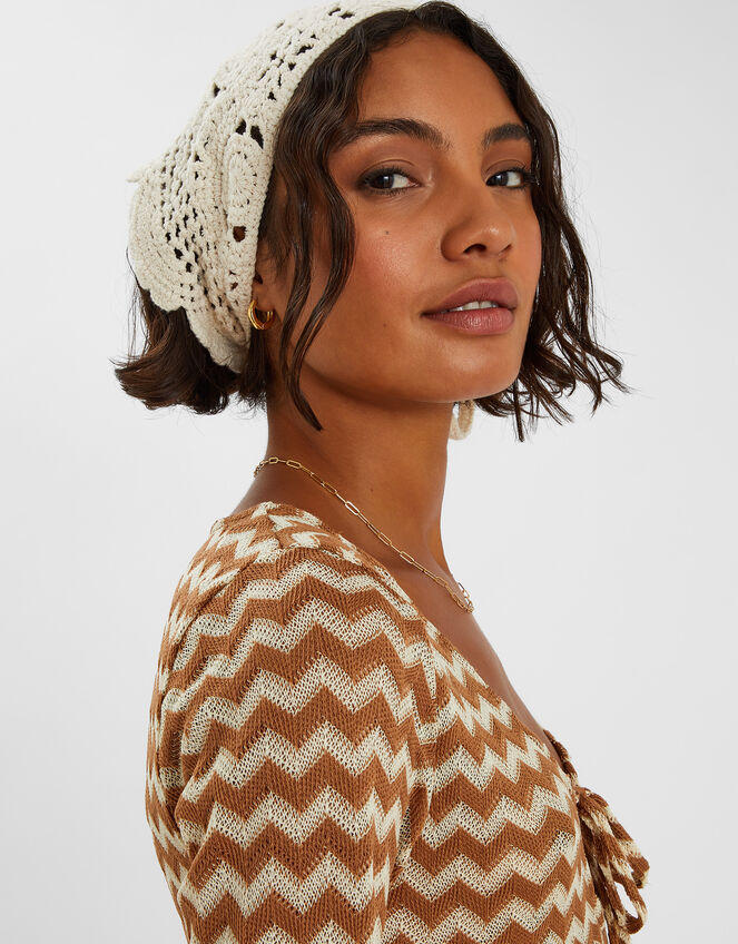 Crochet Bandana, , large