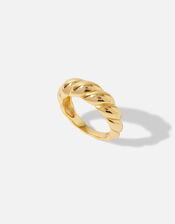 Gold Vermeil Chunky Croissant Ring, Gold (GOLD), large