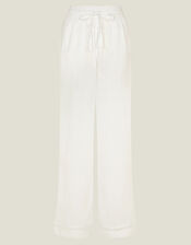 Wide Leg Beach Trousers, White (WHITE), large