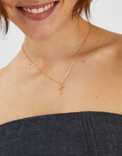 Palm Tree Pendant Necklace, , large