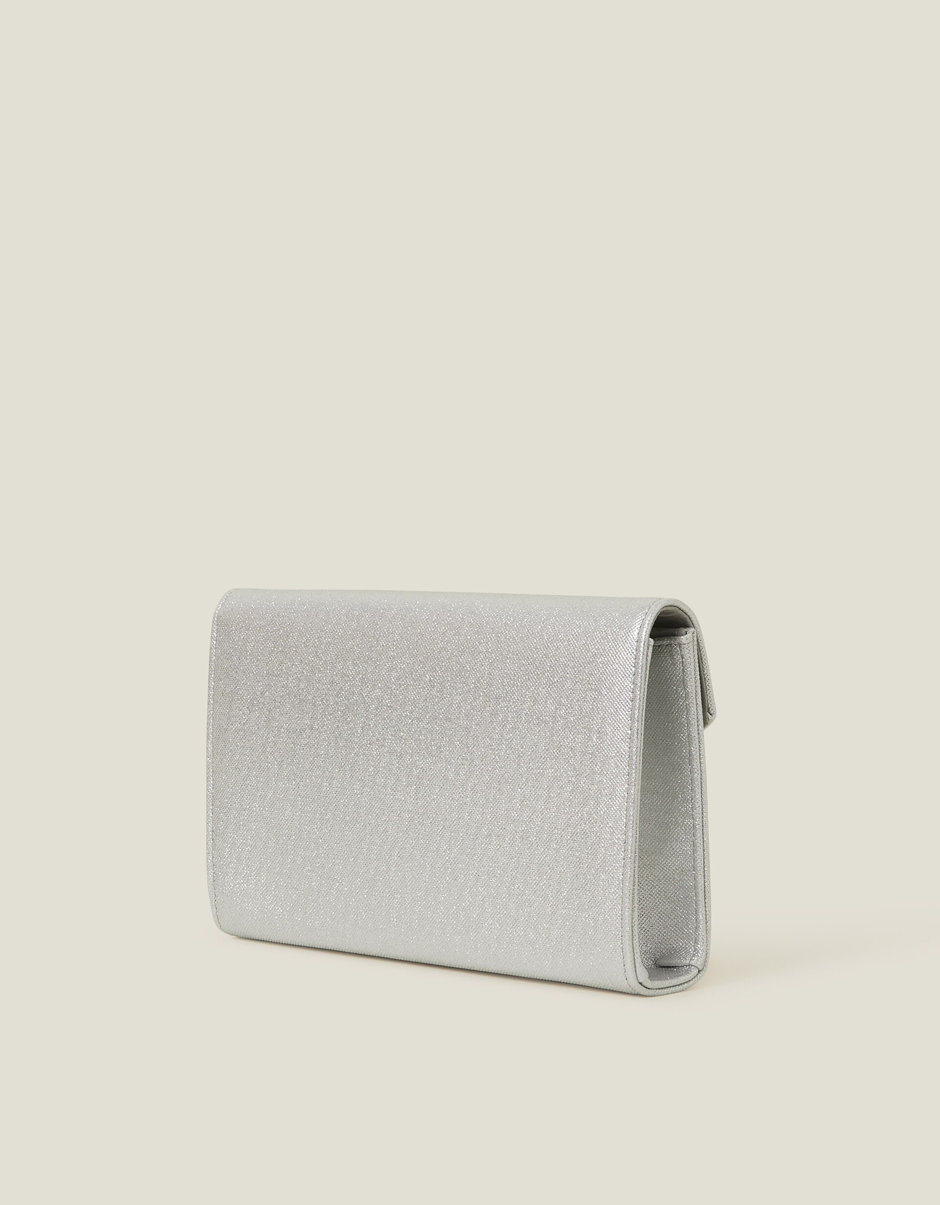 Metallic Envelope Clutch Bag Silver Clutches Accessorize Global