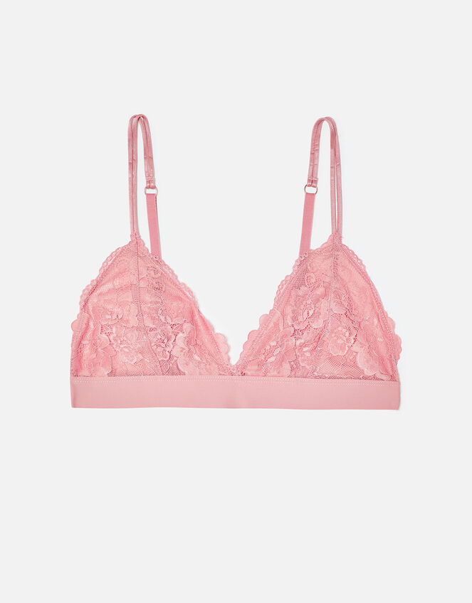 Lace Bralet Pink, Bras