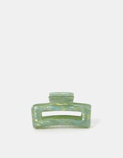 Iridescent Resin Rectangular Claw Clip, , large