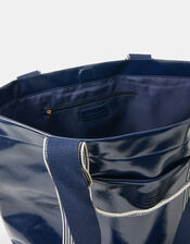 Double Strap Patent Shopper Bag, , large