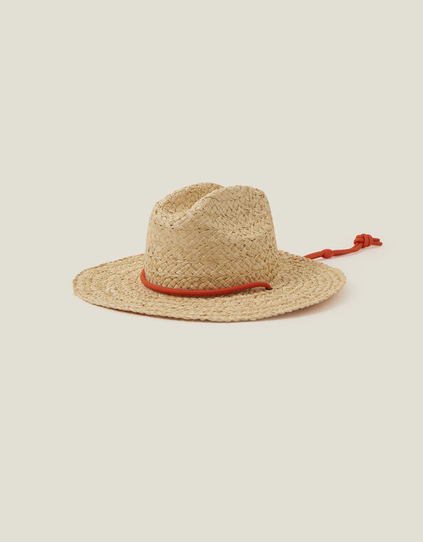 Orange Tie Fedora Hat, , large