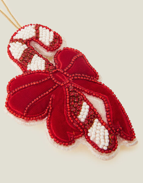 Embellished Candy Cane Hanging Decoration, , large