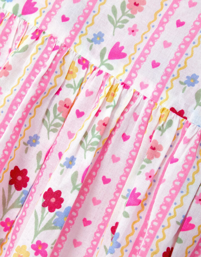 Girls Sleeveless Floral Print Dress, Multi (BRIGHTS MULTI), large