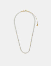 14ct Gold-Plated Seed Pearl Necklace, , large