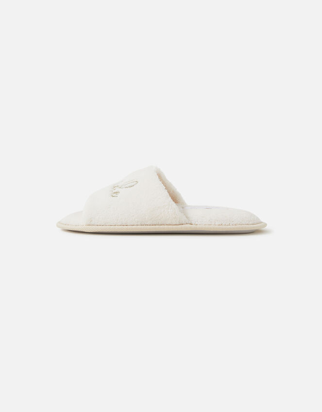 Team Bride Slippers, Ivory (IVORY), large