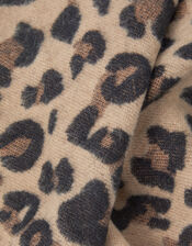 Leopard Print Blanket Scarf, , large