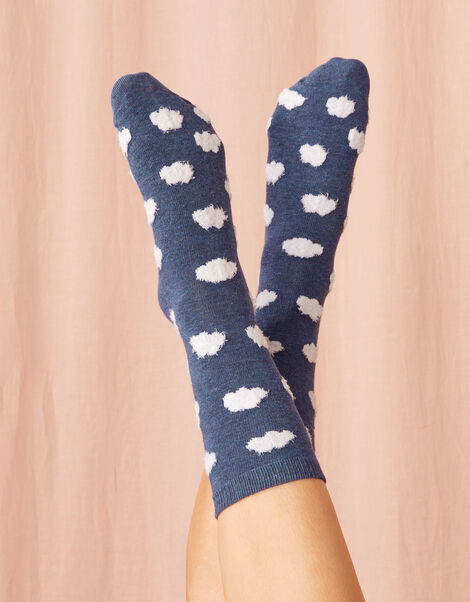 All Over Fluffy Clouds Socks, , large