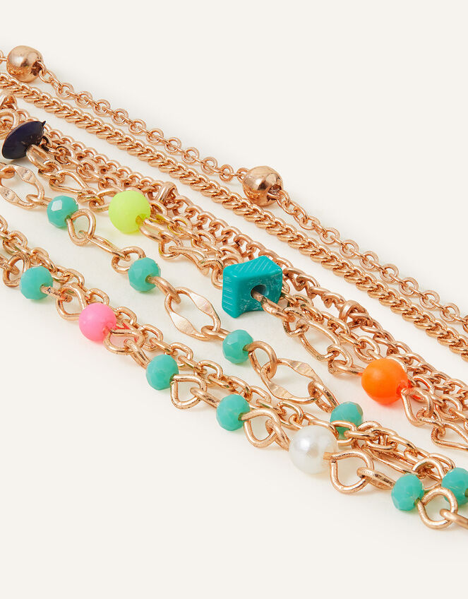 Beaded Chain Clasp Bracelet, , large