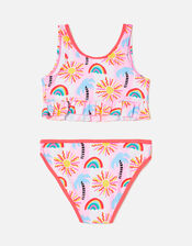 Summer Palm Tree Bikini Set, Multi (BRIGHTS-MULTI), large