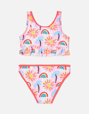 Summer Palm Tree Bikini Set, Multi (BRIGHTS-MULTI), large