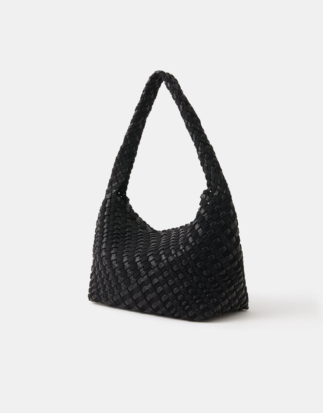 Large Woven Shoulder Bag, , large