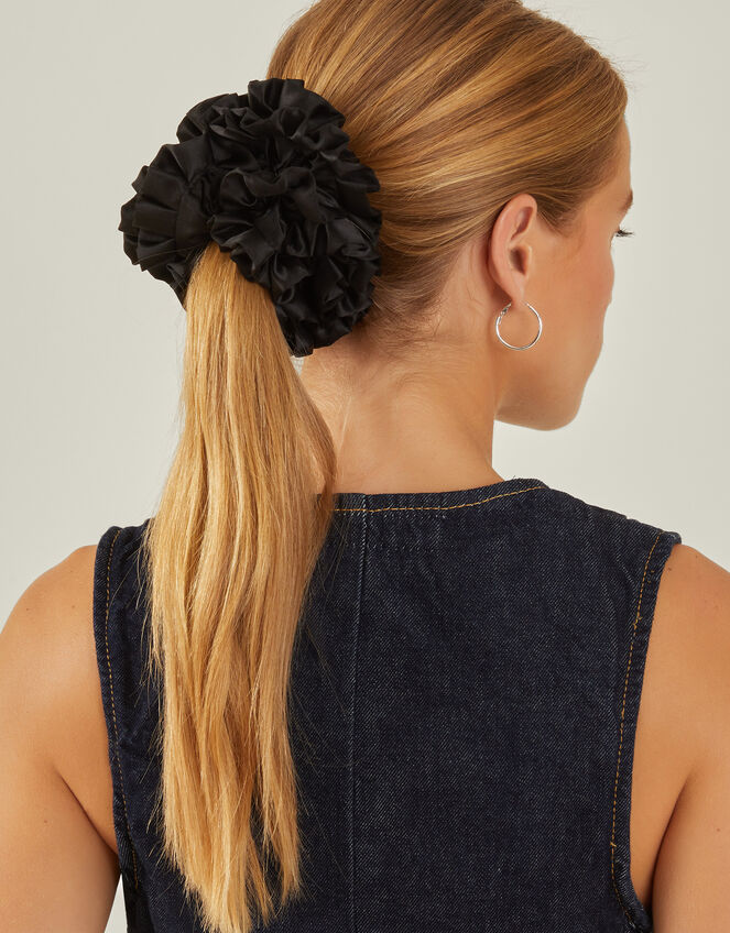 Oversized Ruffle Hair Scrunchie, , large