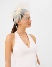 Mini Crin Fascinator, Ivory (IVORY), large