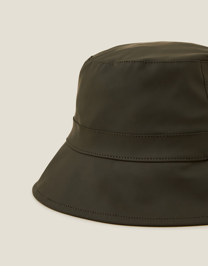 Water-Resistant Rain Hat, Green (KHAKI), large