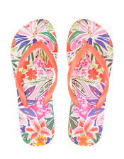 Painterly Floral EVA Flip Flops, Multi (BRIGHTS-MULTI), large