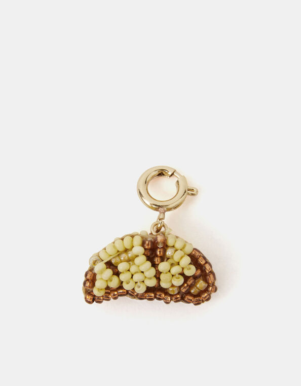 Croissant Beaded Charm, , large
