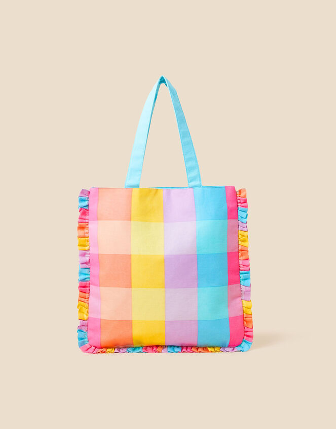 Check Shopper Bag, , large