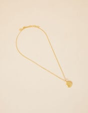 Gold-Plated Organic Sparkle Moon Necklace, , large