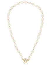 Freshwater Pearl and Sun Necklace, , large