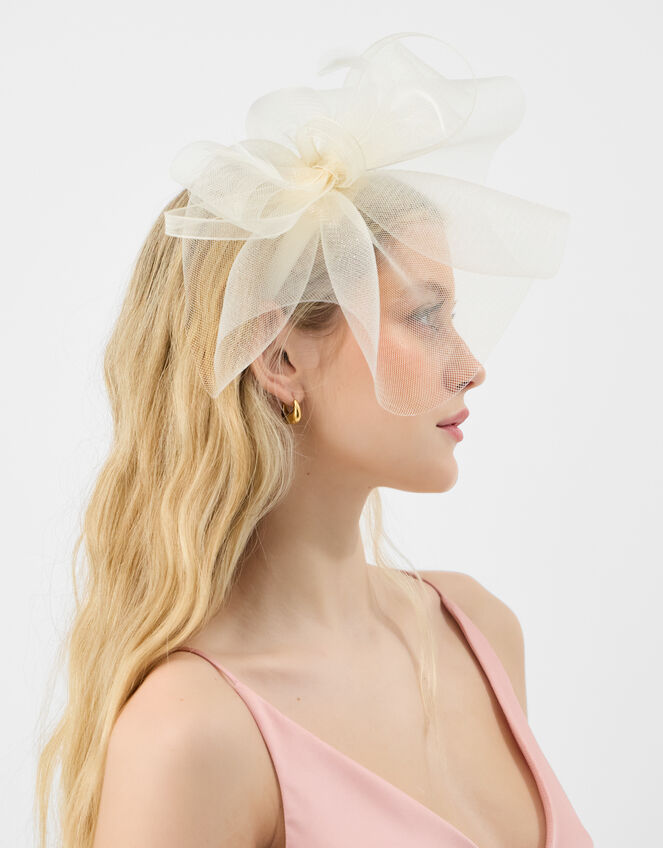 Mini Crin Fascinator, Ivory (IVORY), large