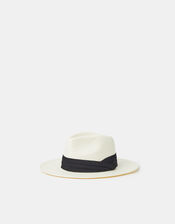 Louise Straw Fedora Hat, , large