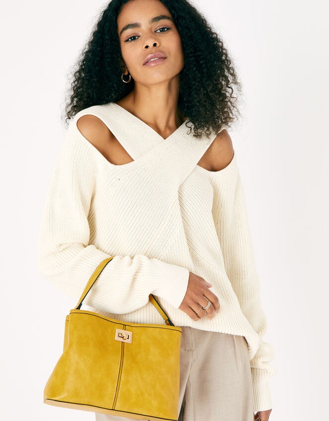 Rosie Handheld Bag, Yellow (OCHRE), large