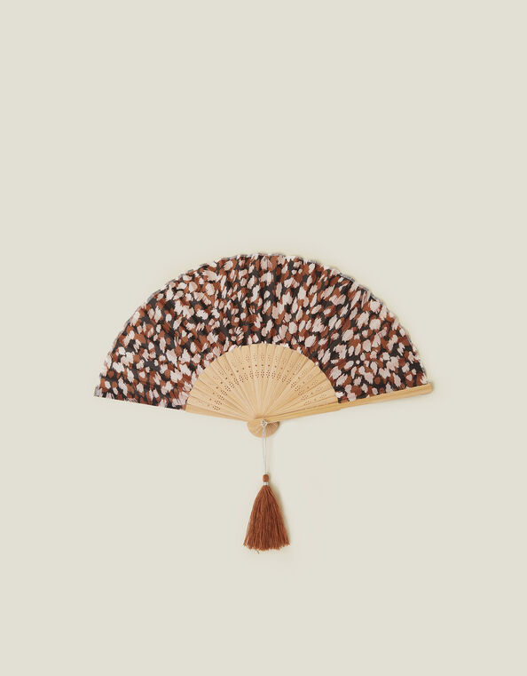 Animal Print Foldable Fan, , large