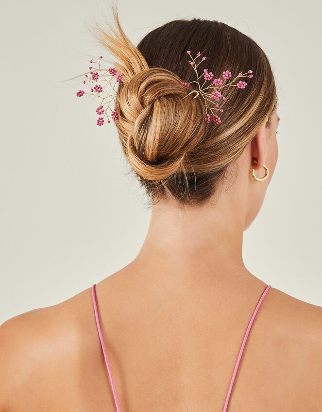 2-Pack Flower Hair Pins, , large