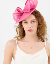 Bow Teardrop Fascinator, Pink (PINK), large