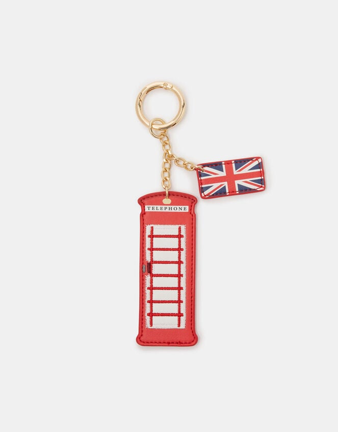 London Phone Box Bag Charm, , large