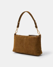 Suede Crossbody Handbag, , large
