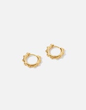 Gold-Plated Bobble Huggie Hoops, , large